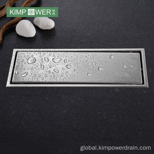 Stainless Steel Square Shower Drain Rectangular stainless steel tile insert floor drain Manufactory